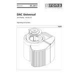 Dentsply Sirona DAC Universal Text, Software &gt;= 3.6/43 or 4.6/43 Mode d'emploi