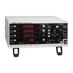 Hioki POWER METER PW3336, PW3336-01, PW3336-02, PW3336-03, PW3337, PW3337-01, PW3337-02, PW3337-03 Mode d'emploi | Fixfr