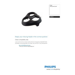 Philips CRP153/01 Support pour tête de rasage Manuel utilisateur | Fixfr