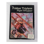 GAMES PC FOKKER TRIPLANE Manuel utilisateur