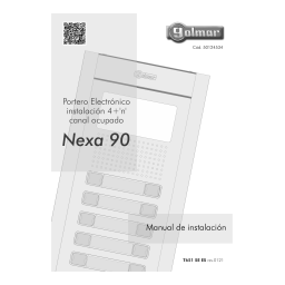 Golmar Nexa 90 EL651 SE Manuel d'installation | AI Chat & PDF Access | Fixfr