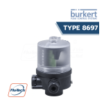 Burkert 8697 Pneumatic control Manuel utilisateur