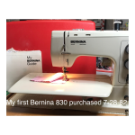 BERNINA 830 Manuel d'utilisation | Chat IA &amp; PDF