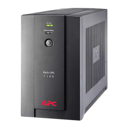 Schneider Electric Back-UPS BX1100LI Series Mode d'emploi | Fixfr