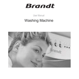 Brandt BWF594DWE Front-loading washing machine Manuel utilisateur | Fixfr