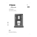 Saeco HD8662/01 Saeco Minuto Machine espresso Super Automatique Manuel utilisateur