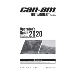 Can-Am Outlander Series_450/570 2020 Manuel du propriétaire | Fixfr