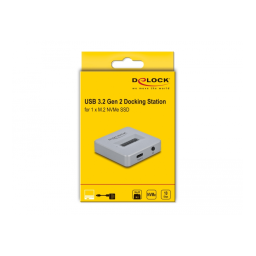 DeLOCK 64000 M.2 Docking Station for M.2 NVMe PCIe SSD Fiche technique | Fixfr