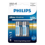 Philips Ultra Alkaline LR03E6BP: IA et PDF inclus
