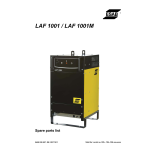 ESAB LAF 1600M Manuel utilisateur