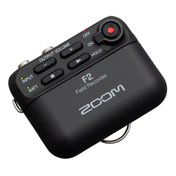 Zoom F2 Manuel utilisateur | Fixfr