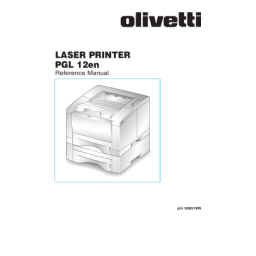 Olivetti PG L12en Manuel utilisateur | Fixfr