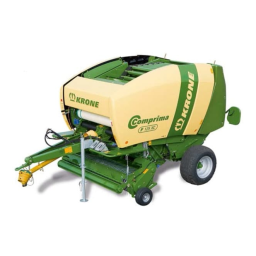 Krone Comprima F 125 (XC); Comprima F 155 (XC); Comprima V 150 (XC); Comprima V 180 (XC); Comprima V 210 XC Mode d'emploi | Fixfr