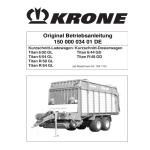 Krone Titan 6/50_6/54_R/50_R/54 GL, Titan 6/44_R/48 GD Mode d'emploi