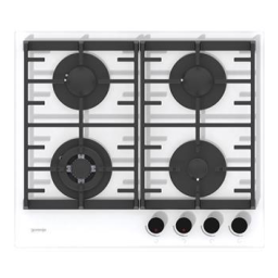 Gorenje GGW600 Table gaz en verre trempé GTW641UB Une information important | Fixfr