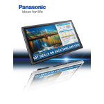 Panasonic TUPTA100E Operating instrustions