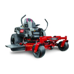 Toro Titan 5400C Riding Mower Riding Product Manuel utilisateur | Fixfr