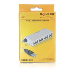 DeLOCK 87445 USB 2.0 External Hub 4 Port Fiche technique