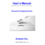 Avision 300400008 Scanner : Manuel d'utilisateur + Chat IA