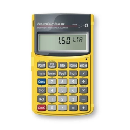 Calculated Industries 8528 ProjectCalc Plus MX Mode d'emploi | Fixfr