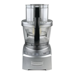 Cuisinart FP12DCSE Instructions + Chat IA & PDF | Fixfr