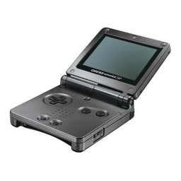 Nintendo Game Boy Advance SP Manuel utilisateur | Fixfr