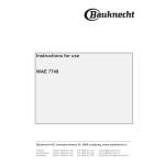 Bauknecht GSI 5964 IN Manuel utilisateur