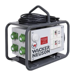 Wacker Neuson FUE 6/042/200 US Portable Frequency Converter Manuel utilisateur