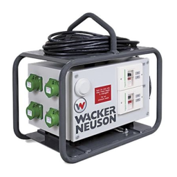 Wacker Neuson FUE 6/042/200 US Portable Frequency Converter Manuel utilisateur | Fixfr