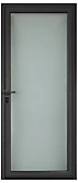 Porte d'entrée aluminium Alana gris 80 x h.215 cm poussant droit