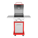 Nexgrill 720-0864R Deluxe 2-Burner Propane Gas Grill in Red Manuel utilisateur