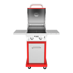 Nexgrill 720-0864R Deluxe 2-Burner Propane Gas Grill in Red Manuel utilisateur | Fixfr