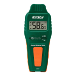 Extech Instruments MO55 Combination Pin/Pinless Moisture Meter Manuel utilisateur