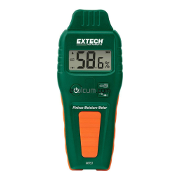 Extech Instruments MO55 Combination Pin/Pinless Moisture Meter Manuel utilisateur | Fixfr