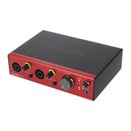 Focusrite Clarett 2Pre USB Mode d'emploi | Fixfr