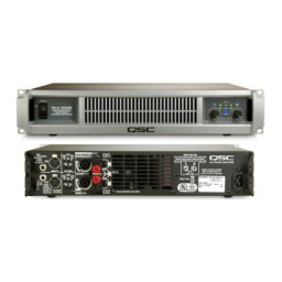 QSC Audio PLX2 Manuel utilisateur | Fixfr