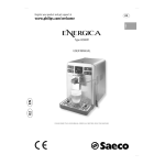Saeco HD8851/01 Energica Kaffeevollautomat Manuel utilisateur