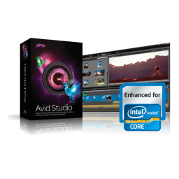 Avid Studio Studio 1.0 Manuel utilisateur | Fixfr