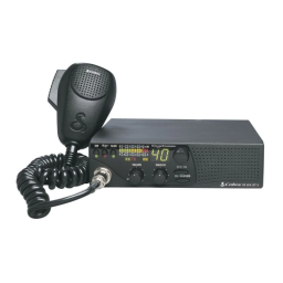 Cobra 18 WX ST II CB Radio Manuel utilisateur | Fixfr