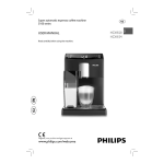 Philips HD8834/01 3100 series Machine espresso Super Automatique Manuel utilisateur