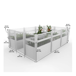 Vita CLASSIC 8x12 Keyhole Composting Garden Mode d'emploi | Fixfr