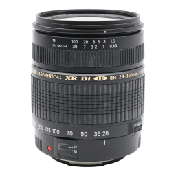 Tamron A061 AF28-300mm F/3.5-6.3 XR Di LD Aspherical [IF] MACRO Manuel utilisateur | Fixfr