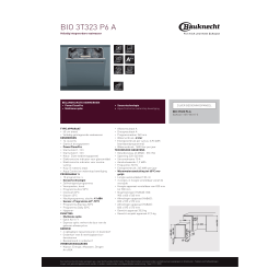 Bauknecht BIO 3T323 P6 A Manuel utilisateur | Fixfr