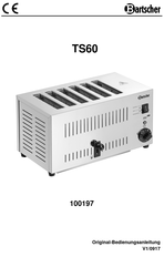 Bartscher 100197 Toaster TS60 Mode d'emploi | Fixfr