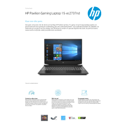 HP PAVILION GAMING 15-DK1029NB laptop, tablette PC ou hybride / convertible Manuel du propriétaire | Fixfr