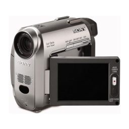 Sony DCR HC20E Mode d'emploi | Fixfr