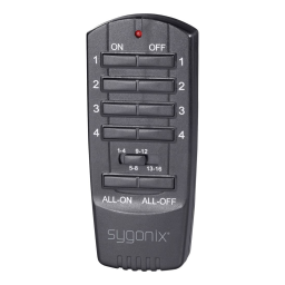 Sygonix SY-3523498 RSL Remote control Manuel du propriétaire | Fixfr