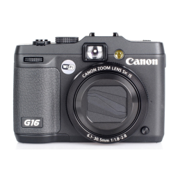 Canon PowerShot G16 Guide d'utilisation | AI Chat & PDF | Fixfr