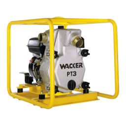 Wacker Neuson PT3Y Self Priming Trash Pump Manuel utilisateur | Fixfr