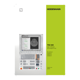 HEIDENHAIN TNC 640 (34059x-11) CNC Control Manuel utilisateur | Fixfr